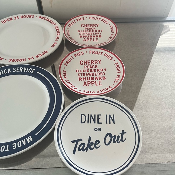 Kate Spade ♠️ All in Good Taste Order’s Up Diner Dinnerware - Set of 8 - Picture 4 of 7
